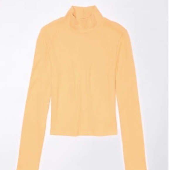 American Eagle Hey Baby Crop Mock Neck NWOT - Picture 5 of 6